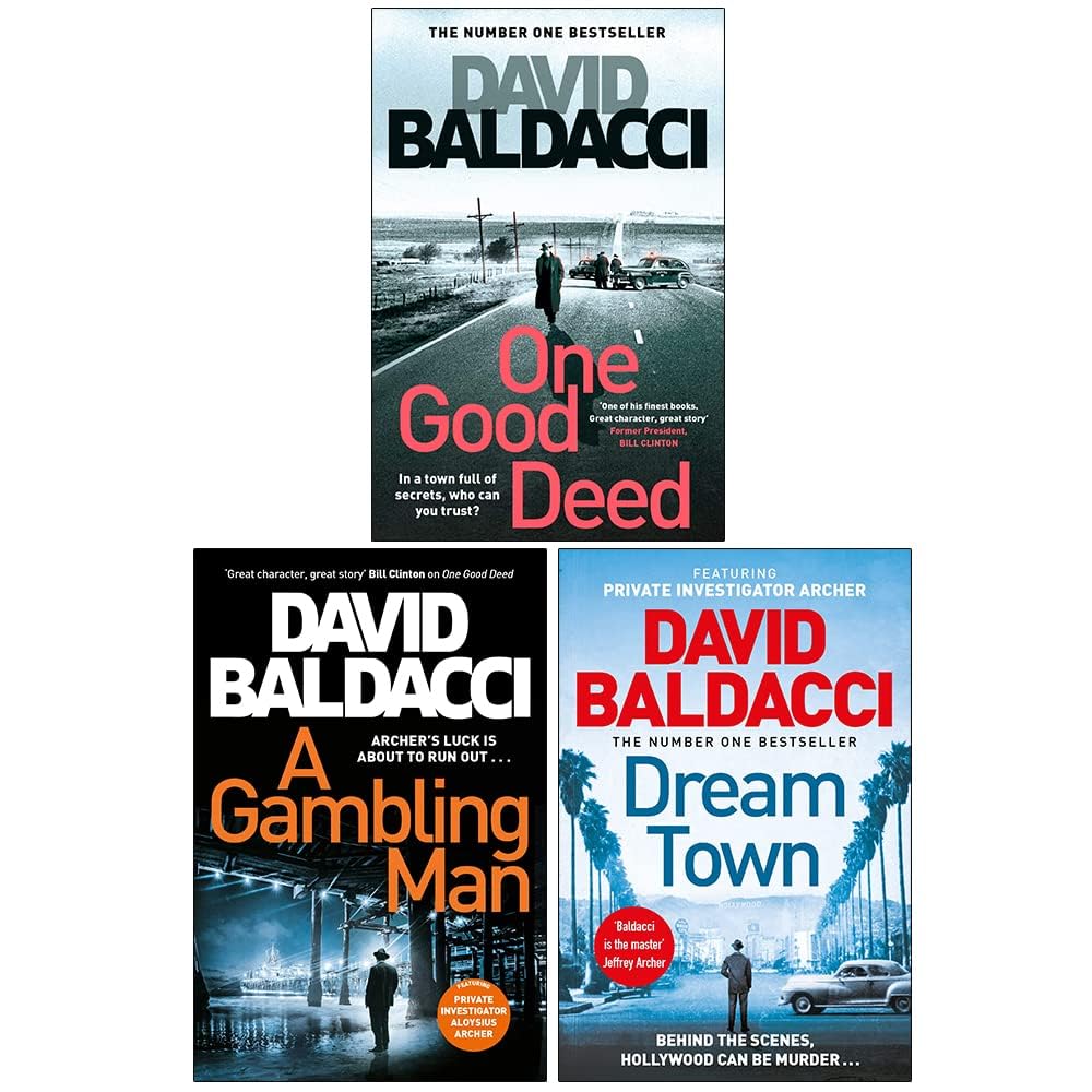 Aloysius Archer 3 Books Collection Set by David Baldacci paperback front cover