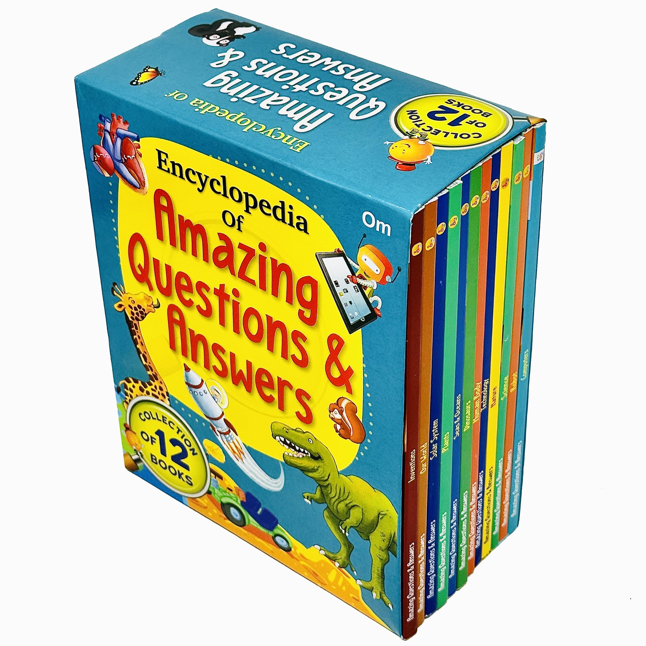 Back cover of Amazing Questions & Answers set showing collection details and age range for ages 6-9