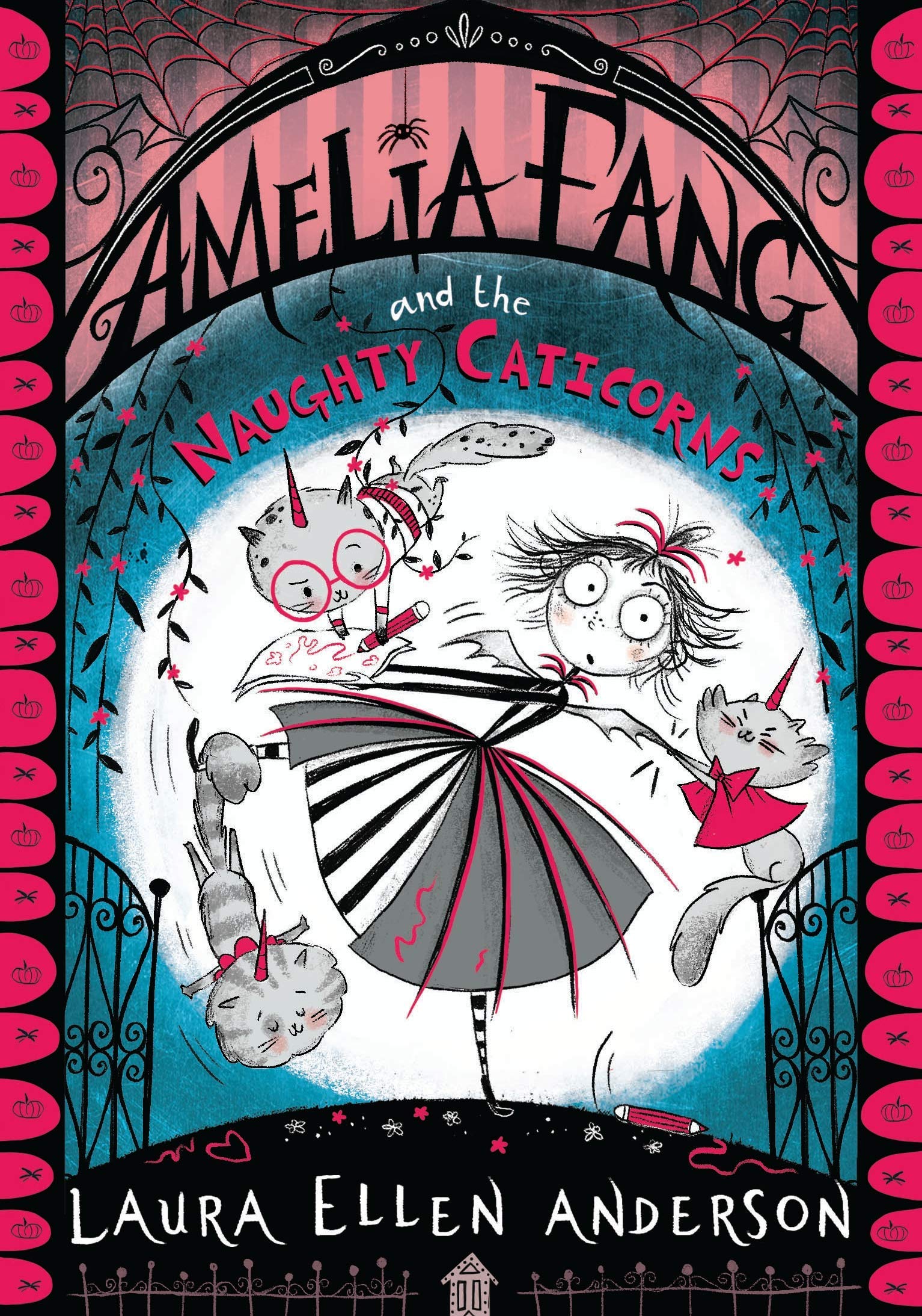 Amelia Fang 7 Books Collection Set by Laura Ellen Anderson, paperback - back cover with series summary