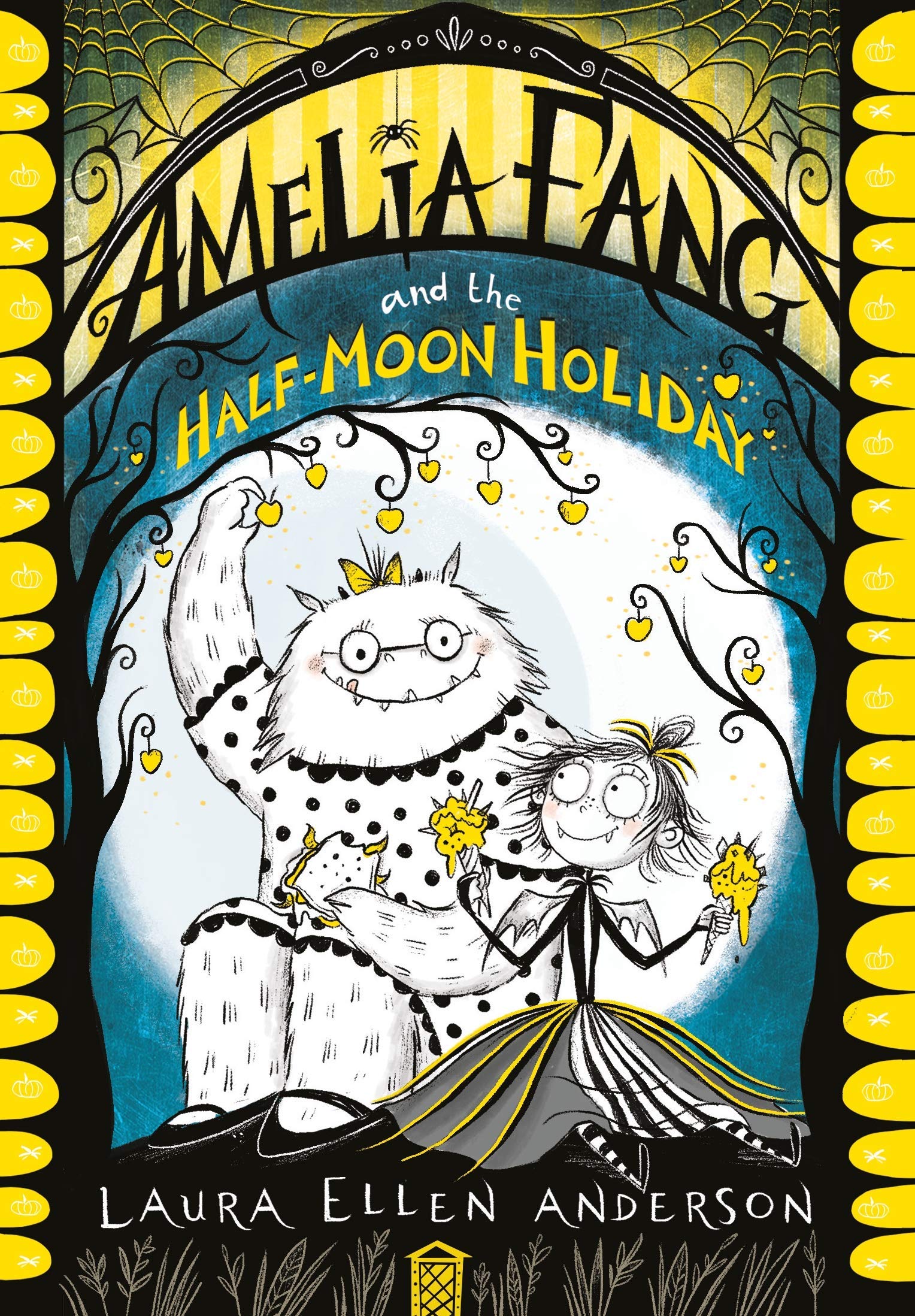 Amelia Fang 7 Books Collection Set by Laura Ellen Anderson, paperback - all seven books fanned out showing spines
