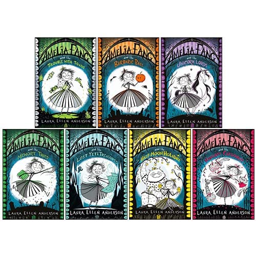 Amelia Fang 7 Books Collection Set by Laura Ellen Anderson, paperback, back cover