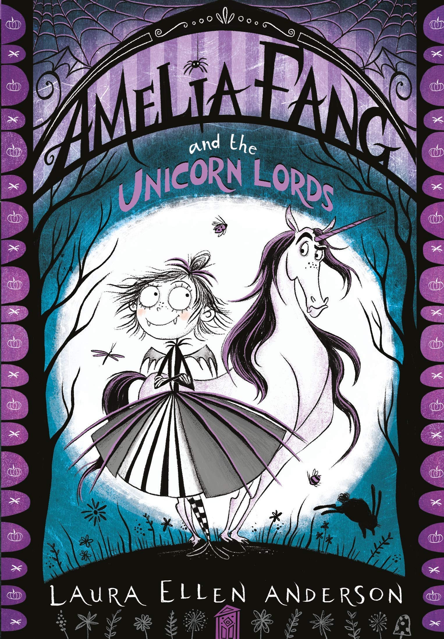 Amelia Fang 7 Books Collection Set by Laura Ellen Anderson, paperback, stacked books angle