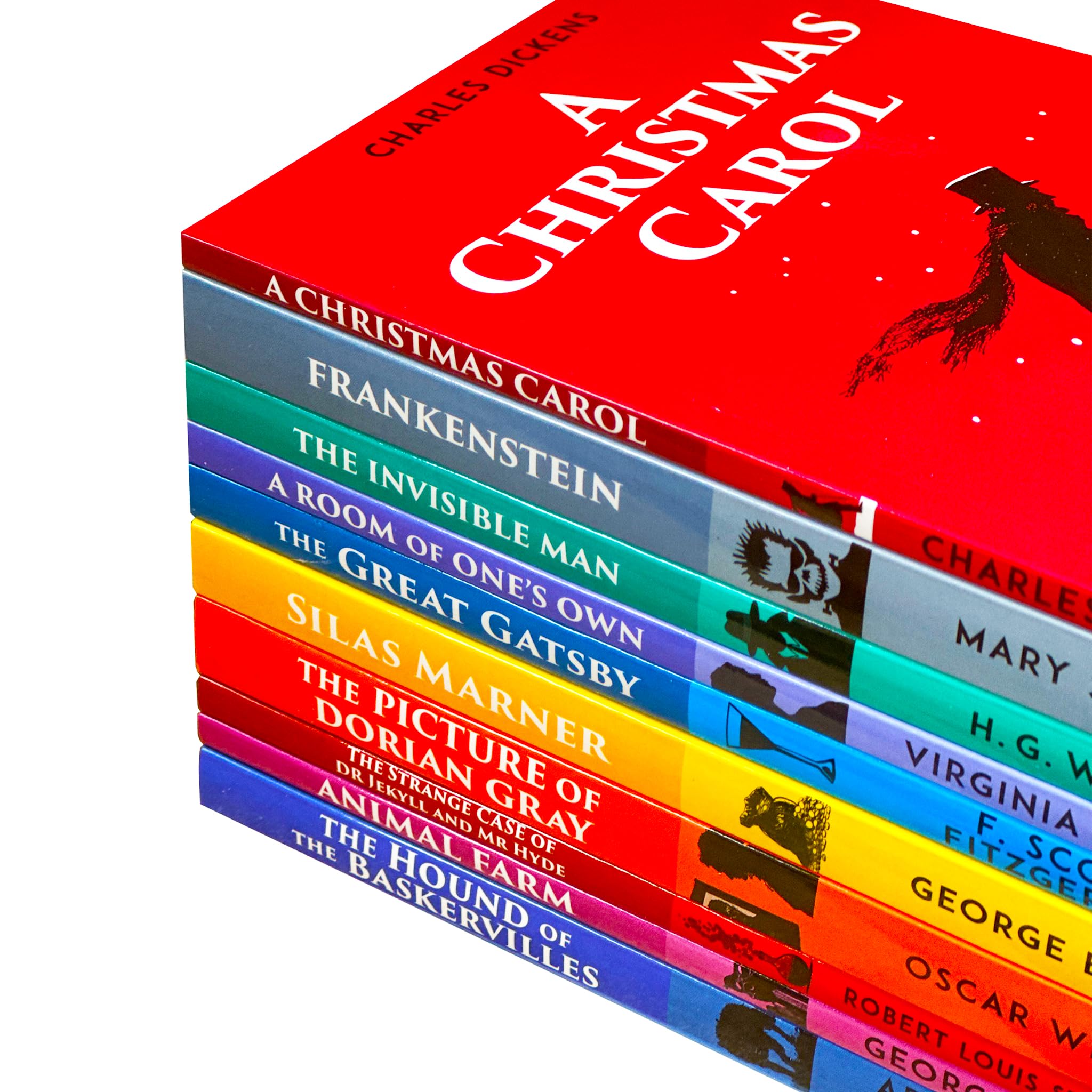 Back cover of the Andersen Press Young Adult Classics paperback set showing book descriptions for teen and young adult readers