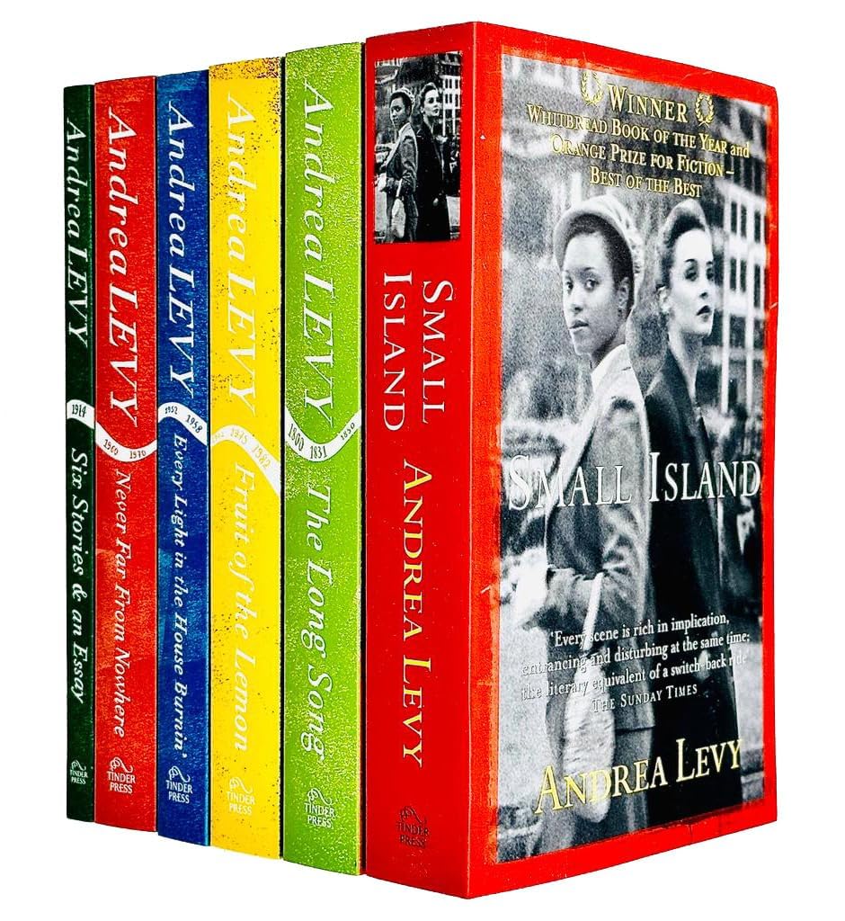 Front cover of Andrea Levy 6 Books Collection Set paperback featuring Small Island and The Long Song