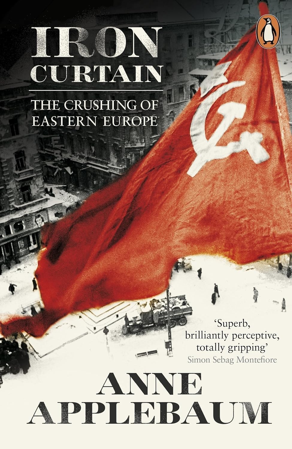 Close-up of an inside page spread from one of the Anne Applebaum non-fiction paperback titles