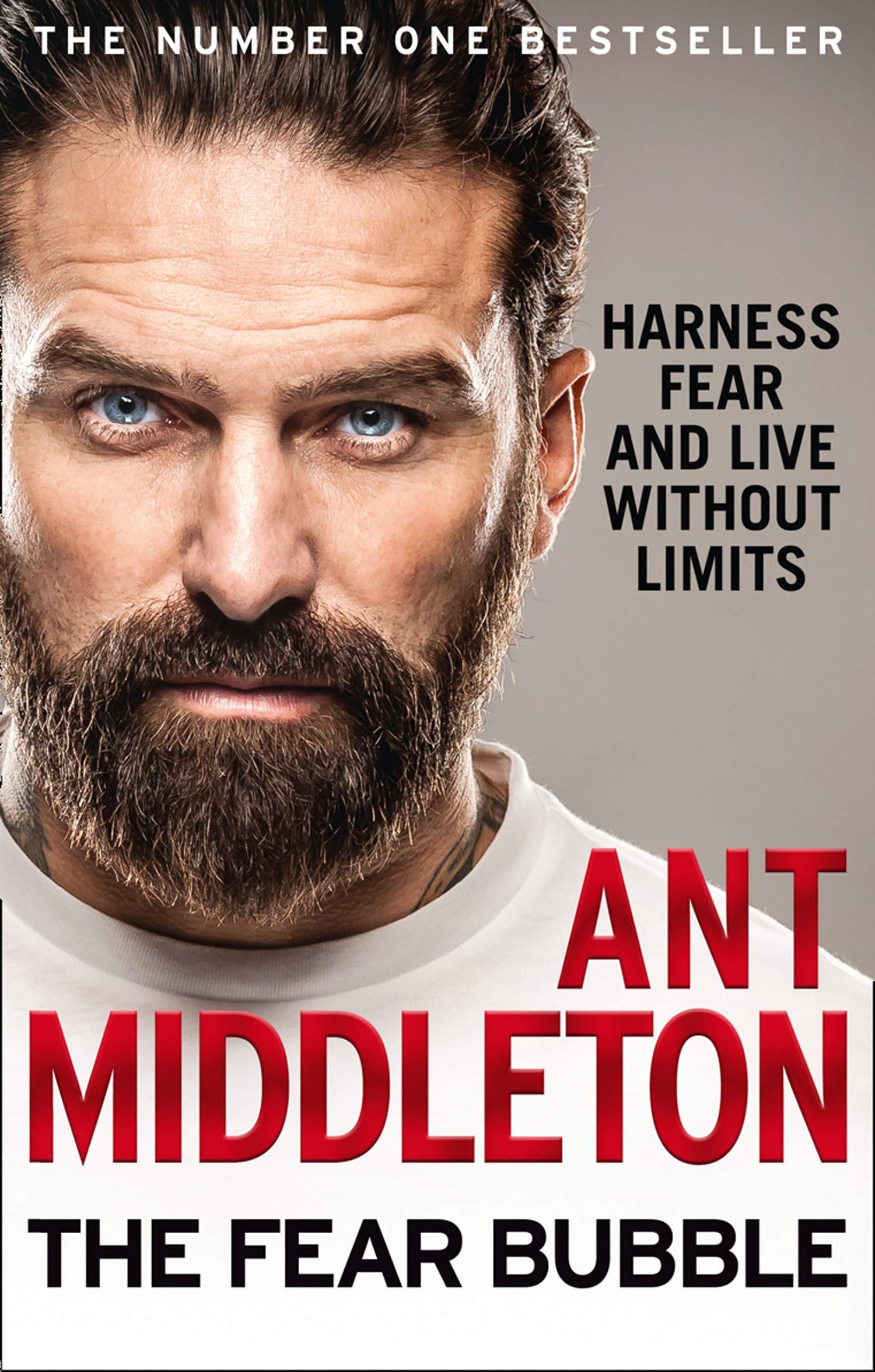 Back cover blurb of Ant Middleton's The Fear Bubble and SAS Who Dares Wins paperback set showing book descriptions
