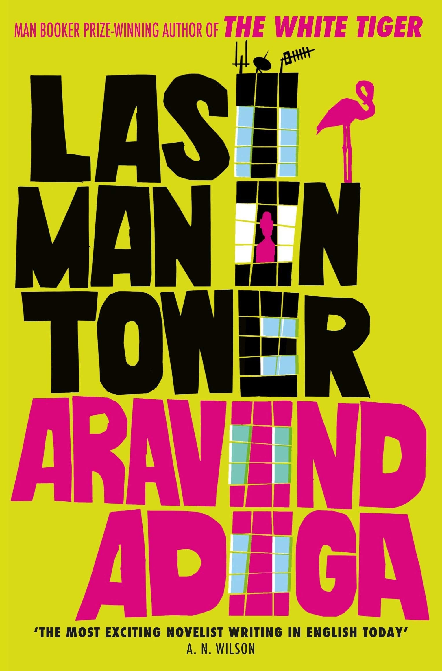 All four Aravind Adiga paperback books fanned out together showing full collection spines and covers