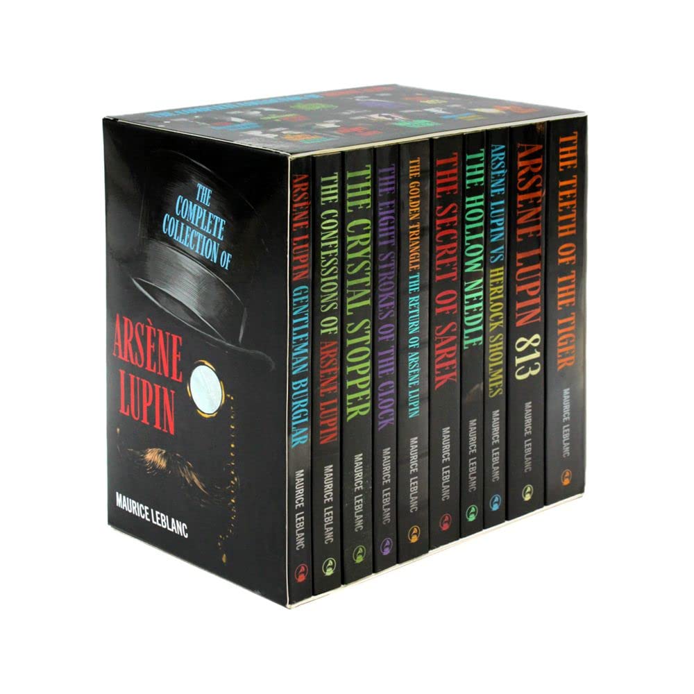Arsène Lupin 10 Books Collection Set by Maurice Leblanc paperback box set front cover