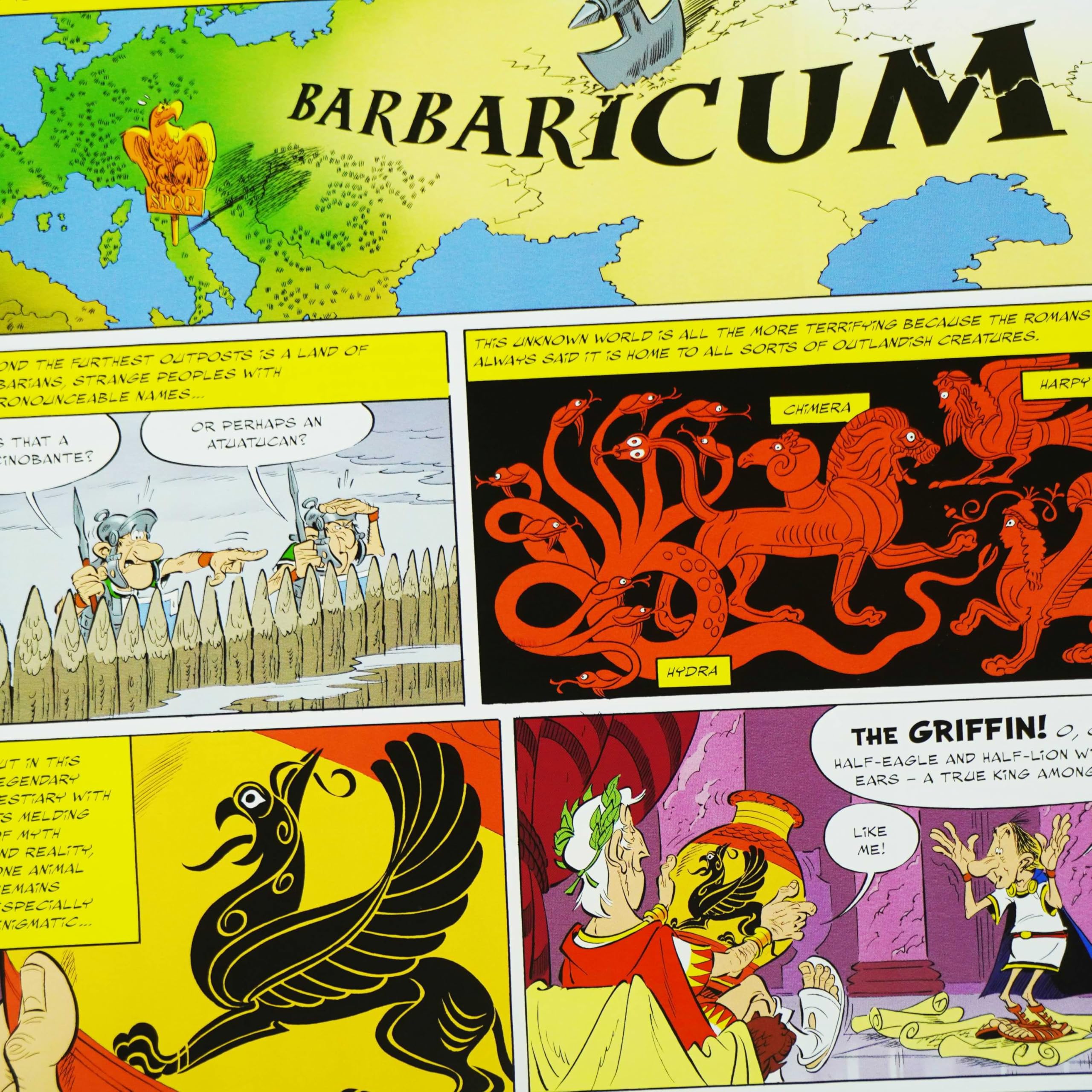 Asterix Series 8 five-book paperback set, Books 36-40 spines and back cover detail