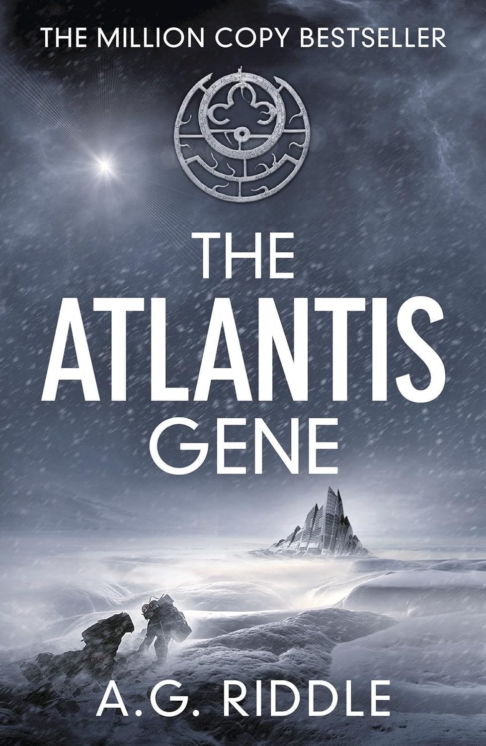 The Atlantis Gene, The Atlantis Plague, and The Atlantis World paperback covers fanned out