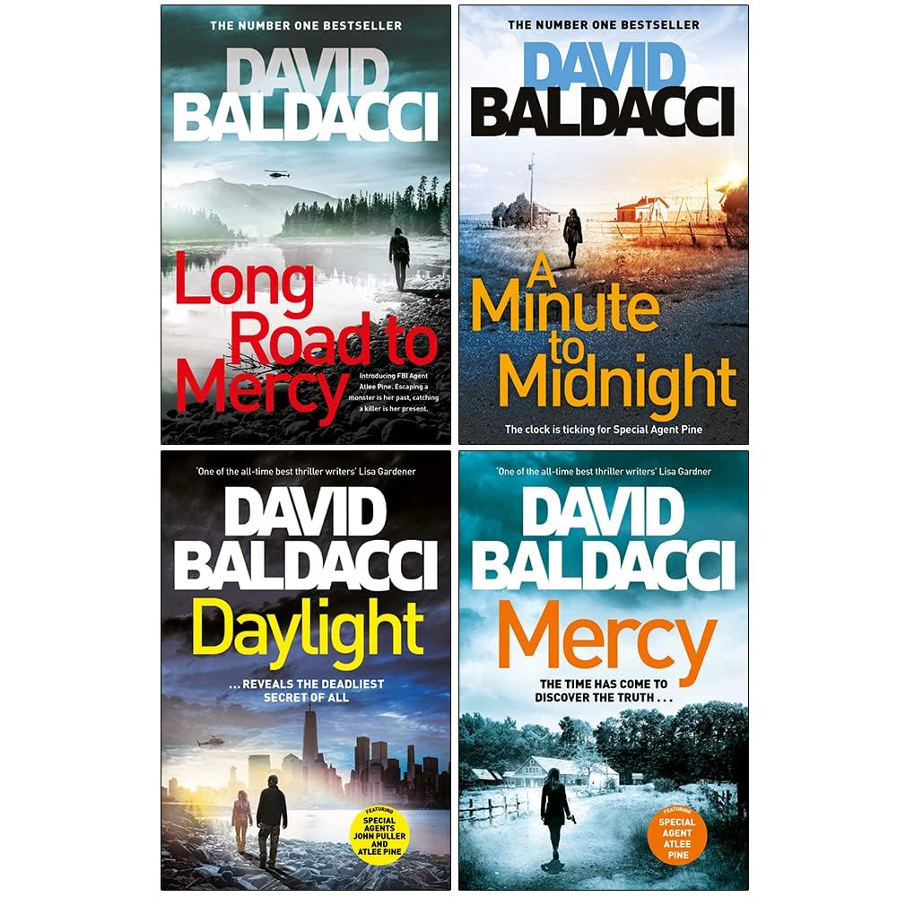 Atlee Pine Series by David Baldacci 4 books paperback collection set front cover