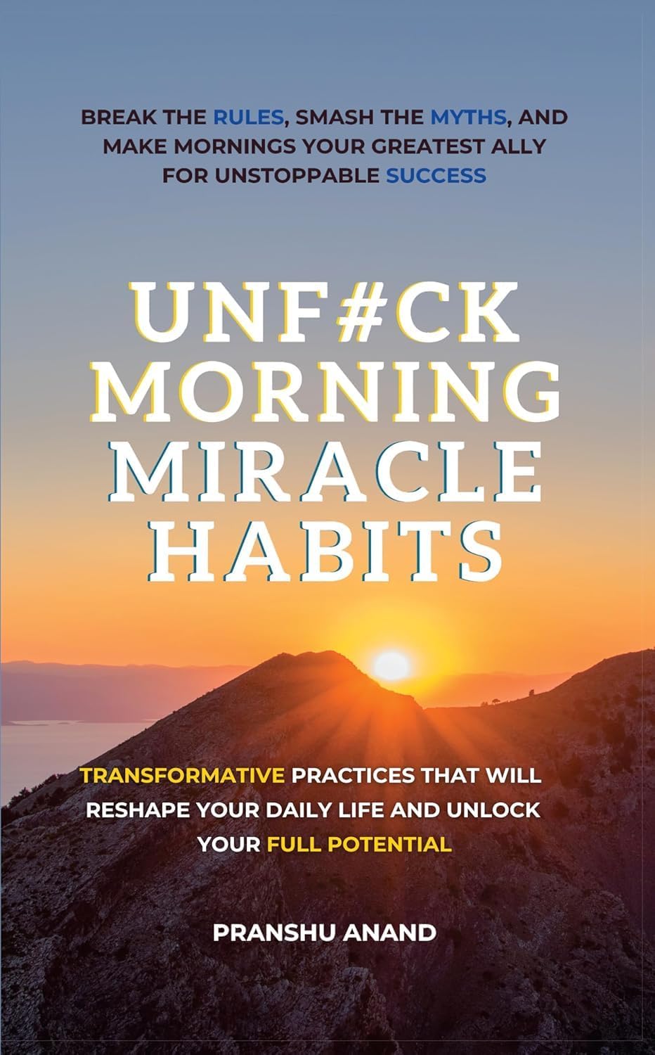 Close-up of the paperback spines for Atomic Habits, The Power of Habit, and UnF*ck Morning Miracle Habits