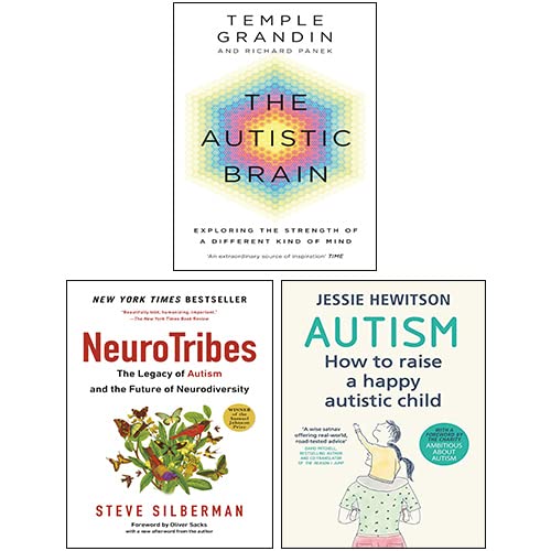 The Autistic Brain, NeuroTribes & Autism 3 books collection set paperback - front covers