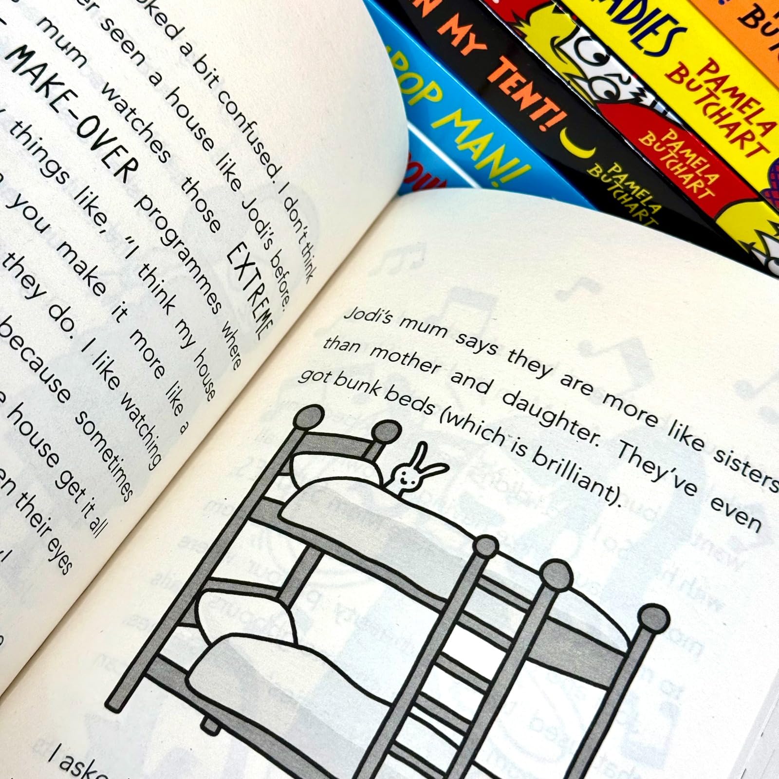 Baby Aliens Izzy and Friends 8 book set by Pamela Butchart - stacked paperback books showing spines and titles