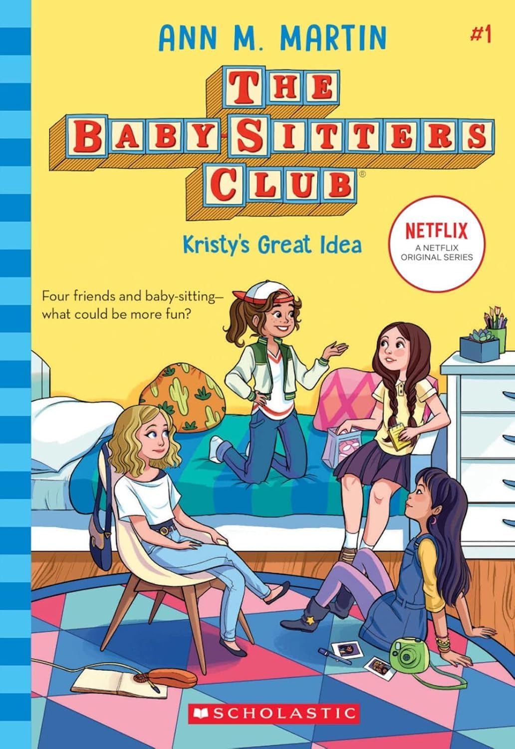 Baby-Sitters Club paperback set back cover showing book descriptions and titles list