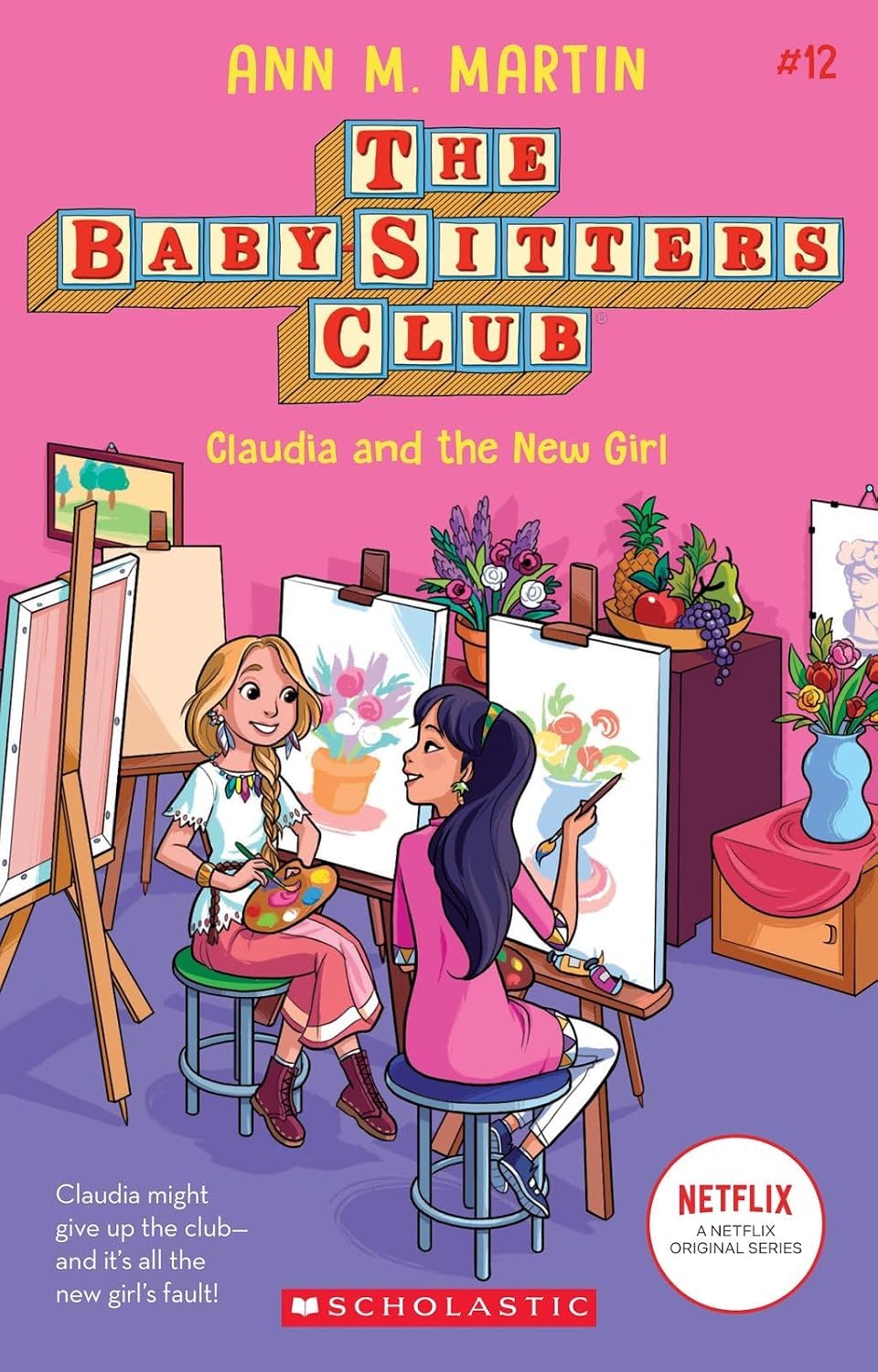 Close-up of Mary Anne Saves the Day and Dawn and the Impossible Three paperback covers