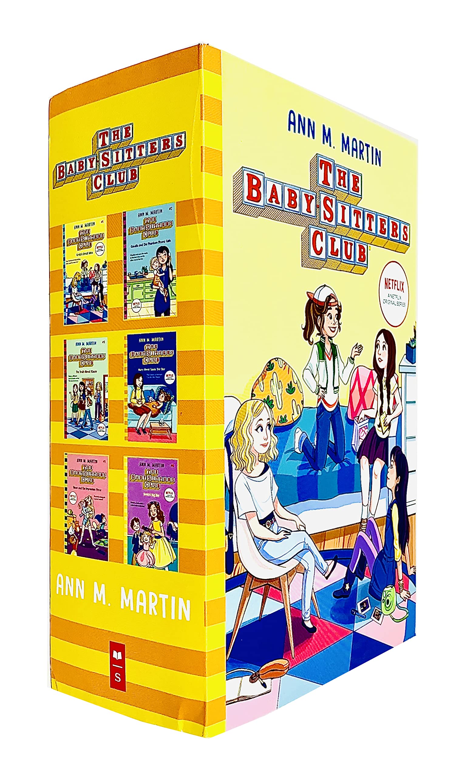 The Baby-Sitters Club Books 1-6 Collection Set by Ann M. Martin, back cover with book descriptions