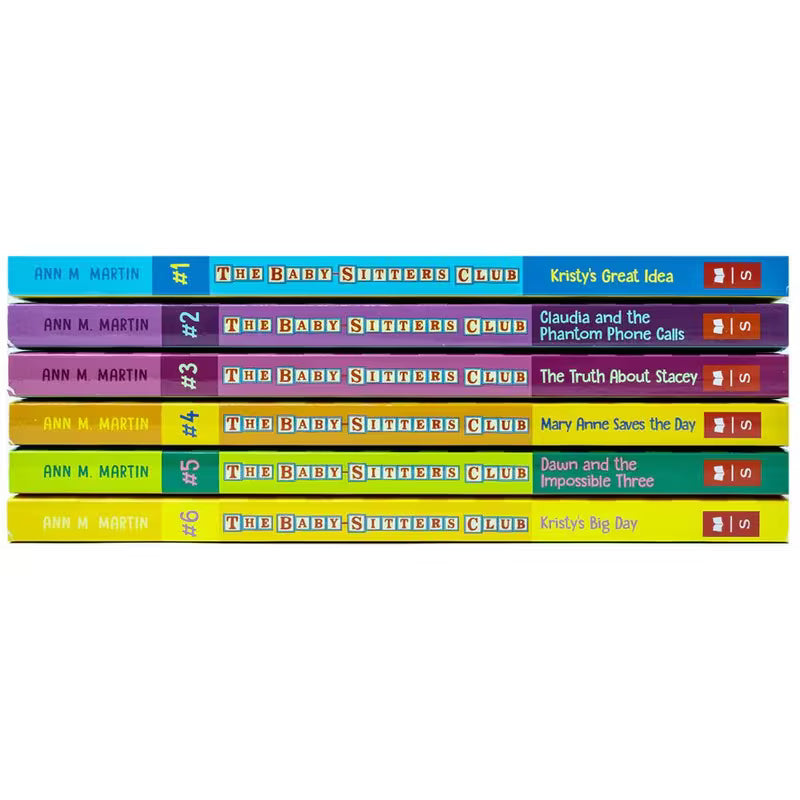 Inside page spread from a Baby-Sitters Club Netflix Edition paperback showing the print layout
