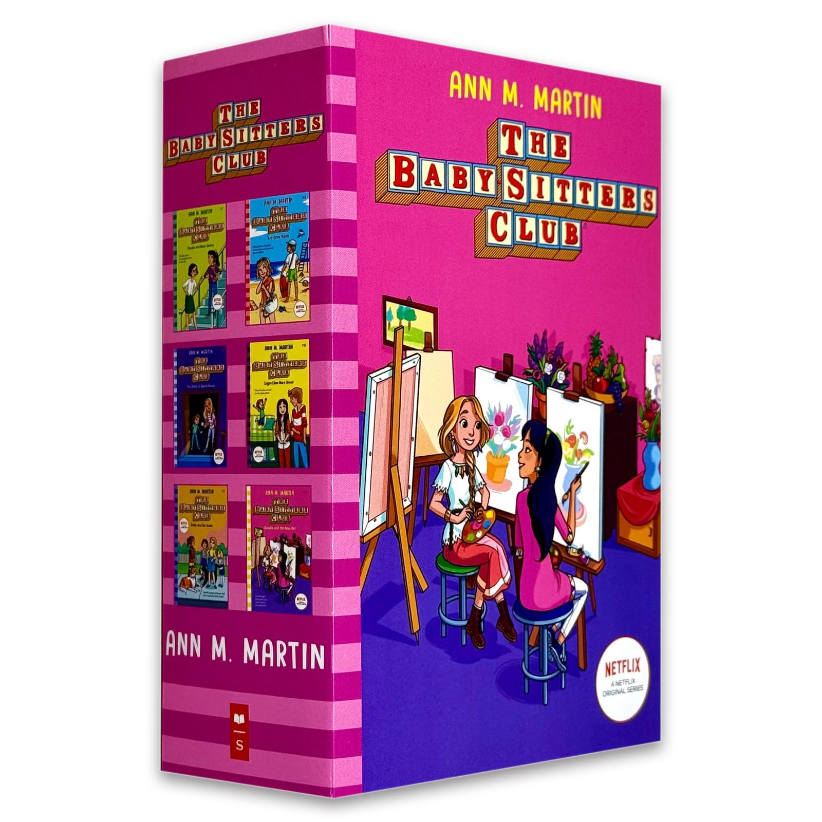 The Baby-Sitters Club Volumes 7-12 paperback set back cover with book descriptions