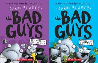 All ten Bad Guys paperback books fanned out showing individual titles 1 through 10