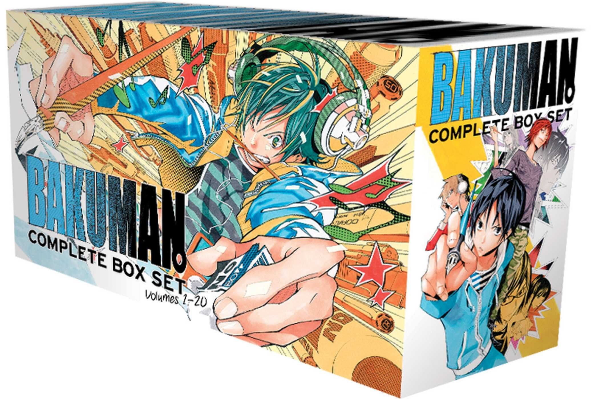 Bakuman Complete Box Set Volumes 1-20 paperback box packaging by Tsugumi Ohba and Takeshi Obata