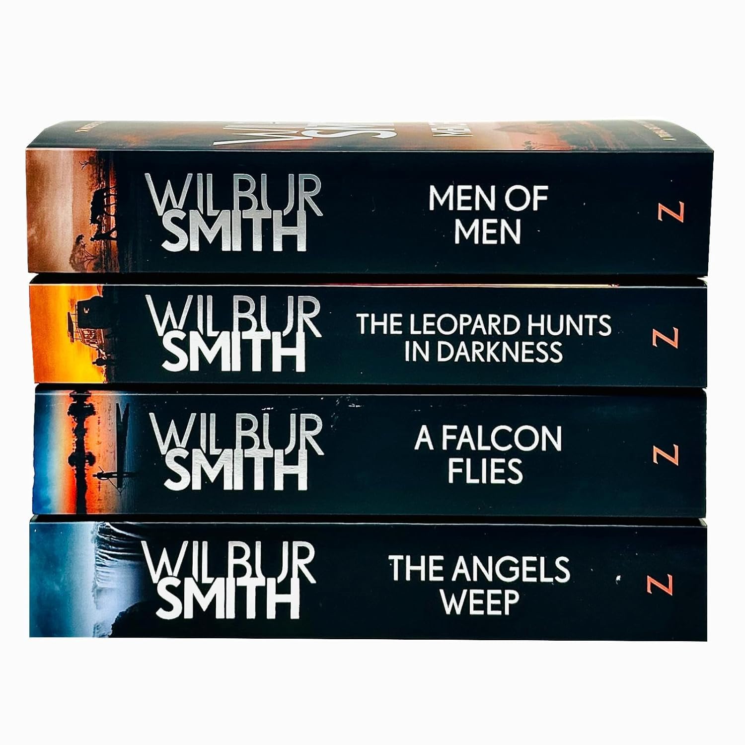 The Leopard Hunts in Darkness paperback front cover, Book 4 of the Ballantyne Series by Wilbur Smith