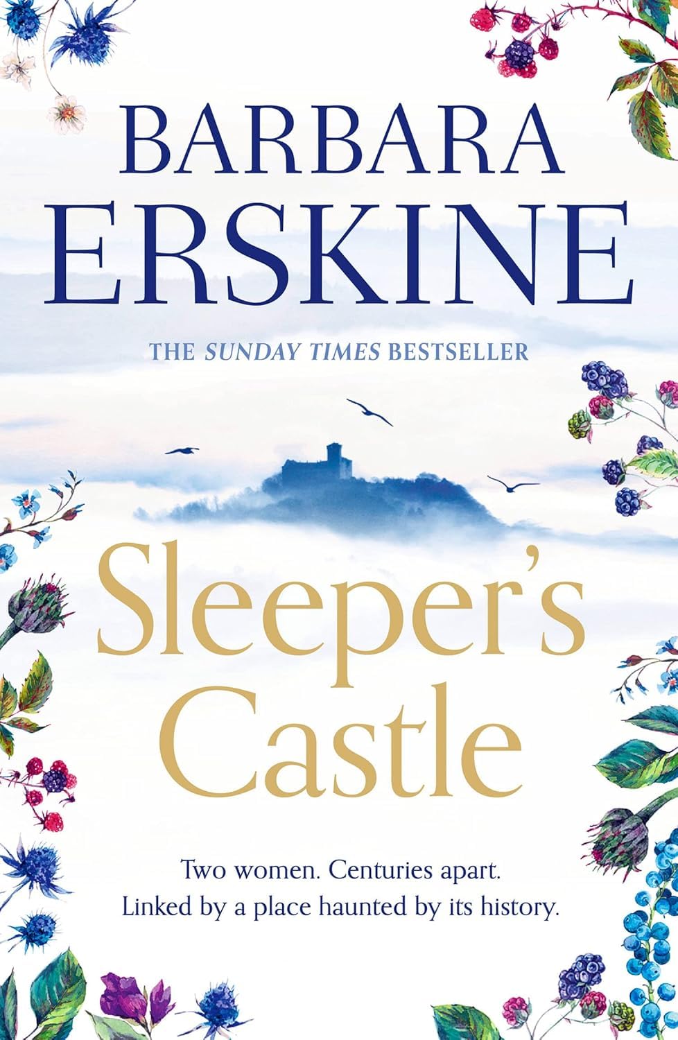 Sleeper's Castle by Barbara Erskine paperback front cover, Welsh time-slip novel