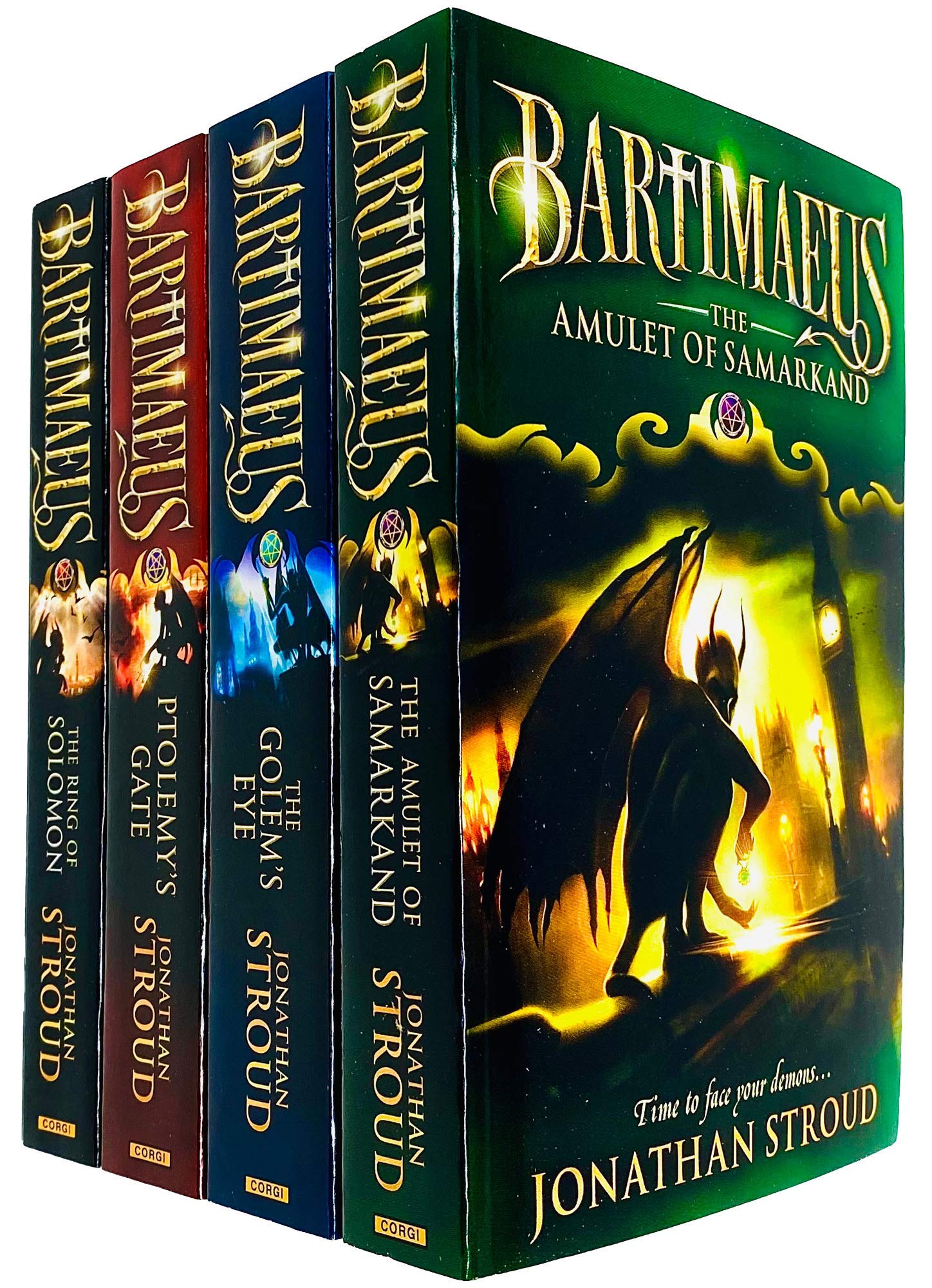 Bartimaeus Sequence 4-book paperback set fanned out showing all four covers