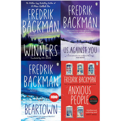 Beartown by Fredrik Backman - paperback front cover showing hockey town novel