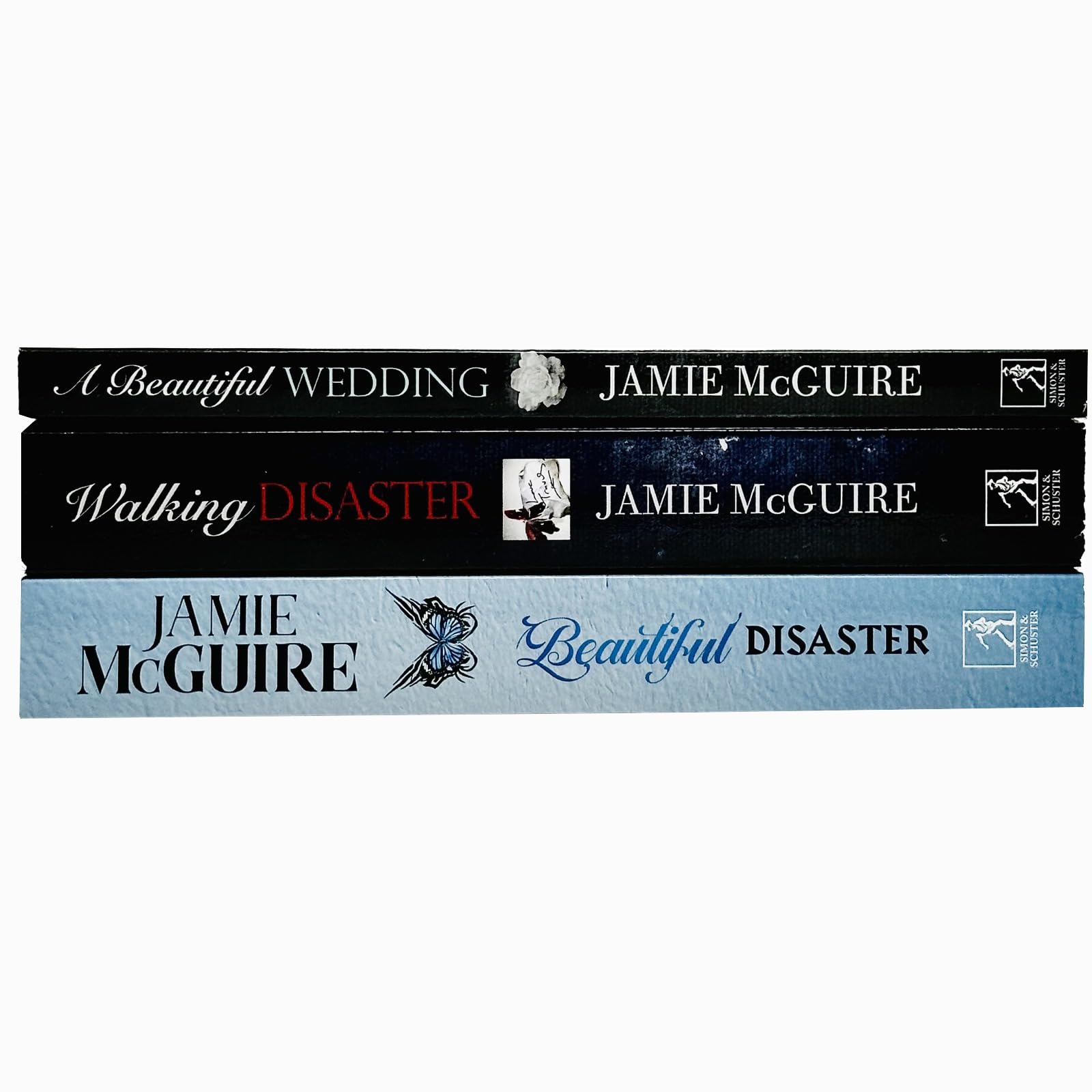 Beautiful Series 3 Books Collection Set by Jamie McGuire - close-up of the Beautiful Disaster paperback cover
