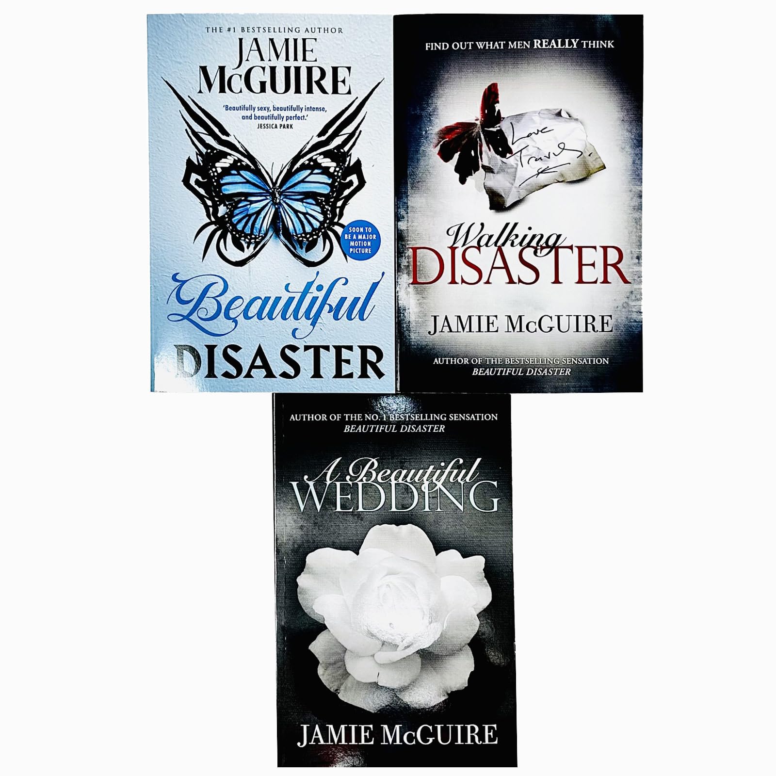 Beautiful Series 3 Books Collection Set by Jamie McGuire - close-up of the A Beautiful Wedding paperback cover