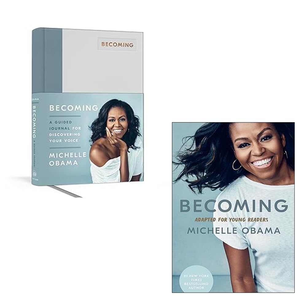 Front cover of Becoming: Adapted for Young Readers by Michelle Obama, hardcover edition