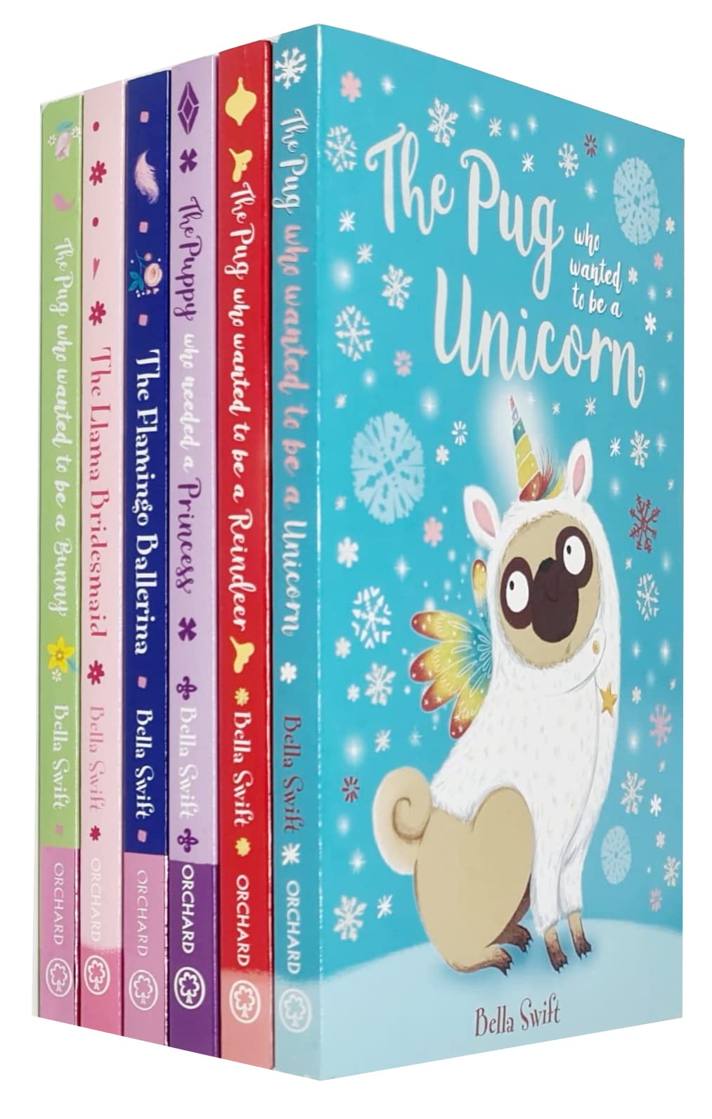 Bella Swift Collection 6 Books Set paperback front cover showing all six titles including The Pug Who Wanted to Be a Bunny and The Flamingo Ballerina