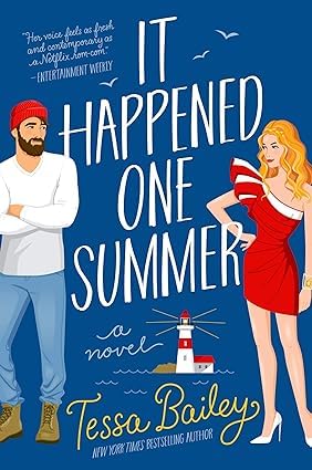It Happened One Summer and Hook Line and Sinker paperback covers from the Bellinger Sisters series by Tessa Bailey