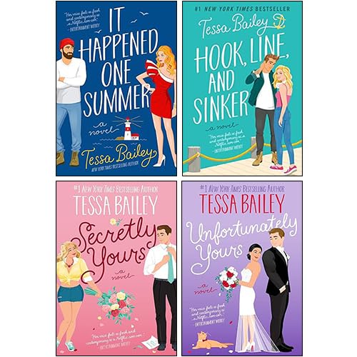 Bellinger Sisters and Vine Mess Series by Tessa Bailey 4-book paperback collection set front cover