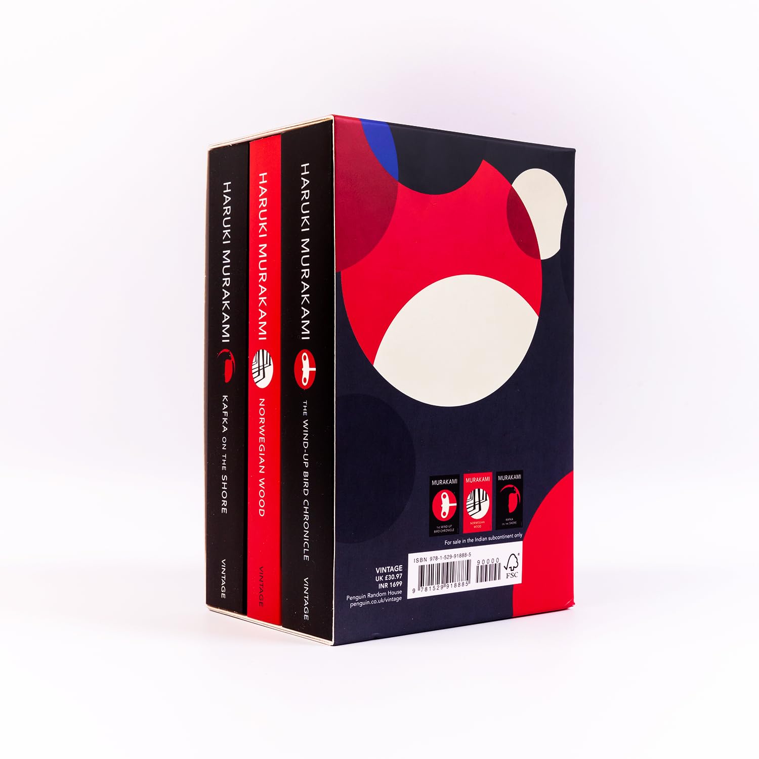 Norwegian Wood paperback cover, part of the Best of Murakami Collection 3 Books Set