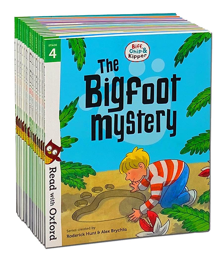Stack of Biff, Chip and Kipper Stage 4 16 book collection set paperbacks for ages 5-7