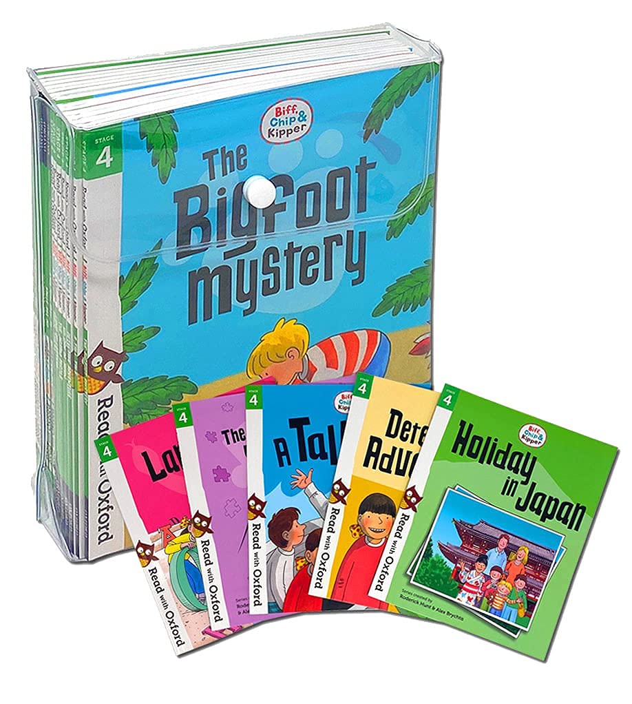 Biff, Chip and Kipper Read with Oxford Stage 4 16 Books Collection Set paperback front cover