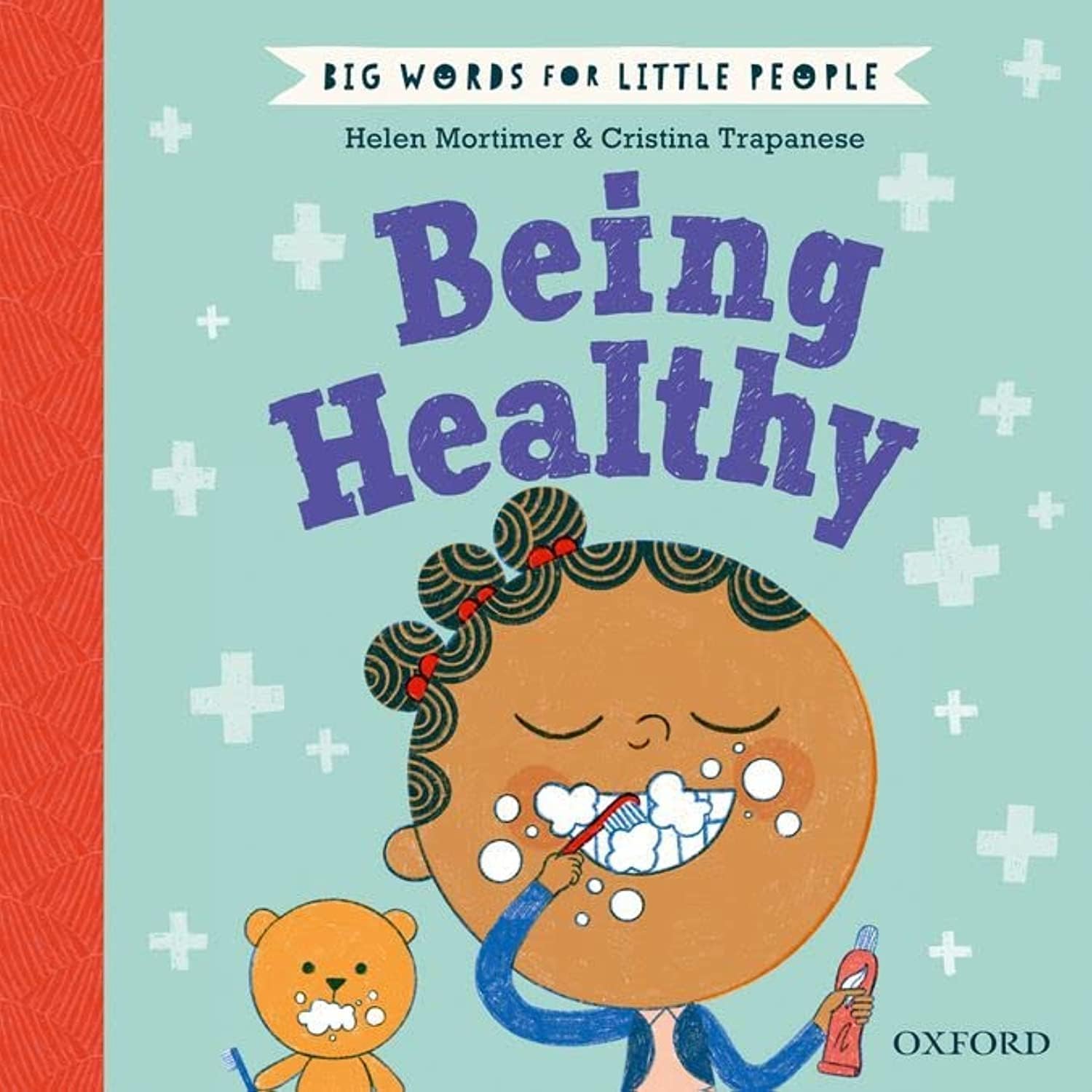 Big Words for Little People 12 book set, inside page spread with illustrated text by Cristina Trapanese