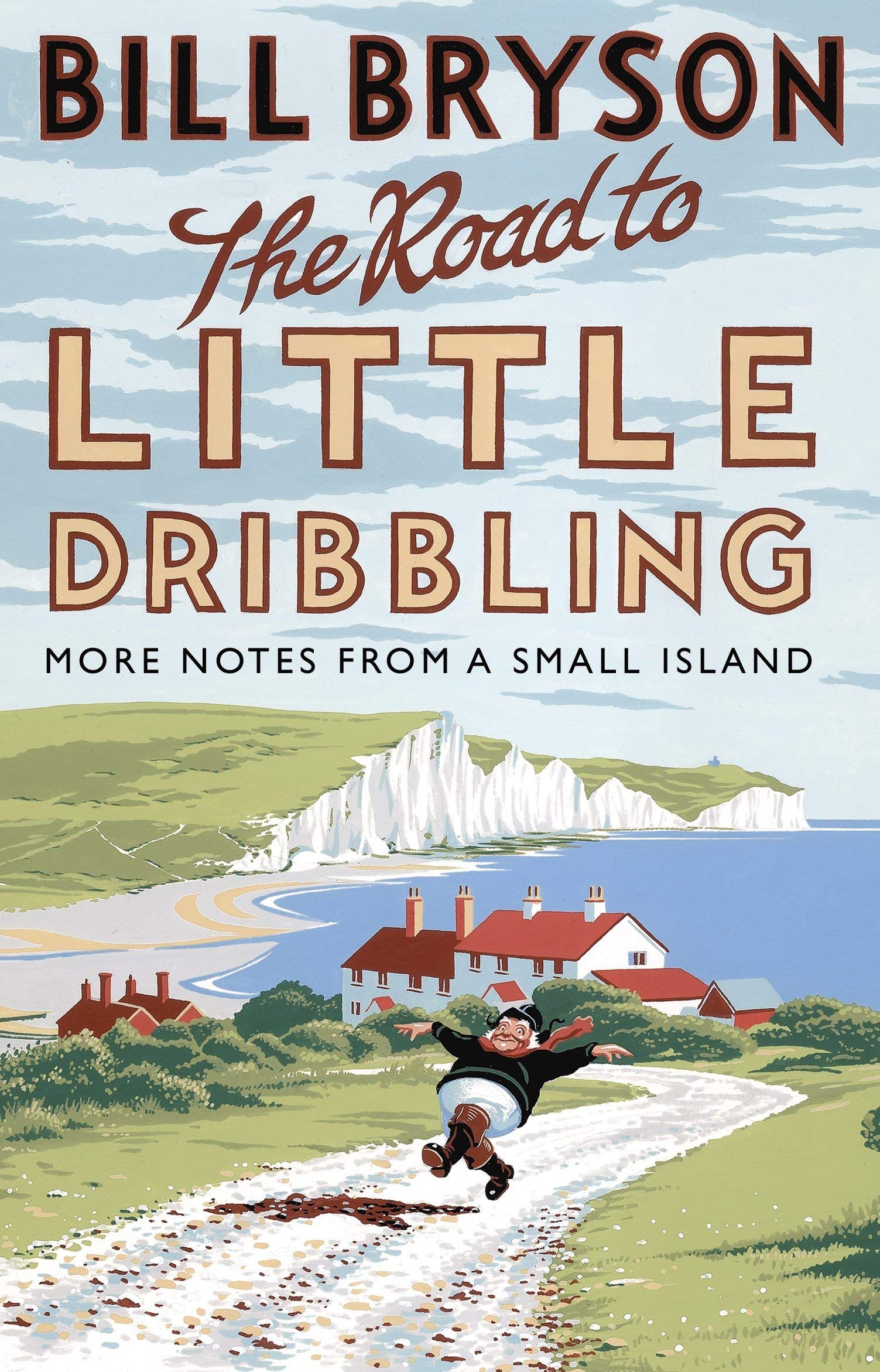 All four Bill Bryson paperback book spines fanned out showing the full collection set