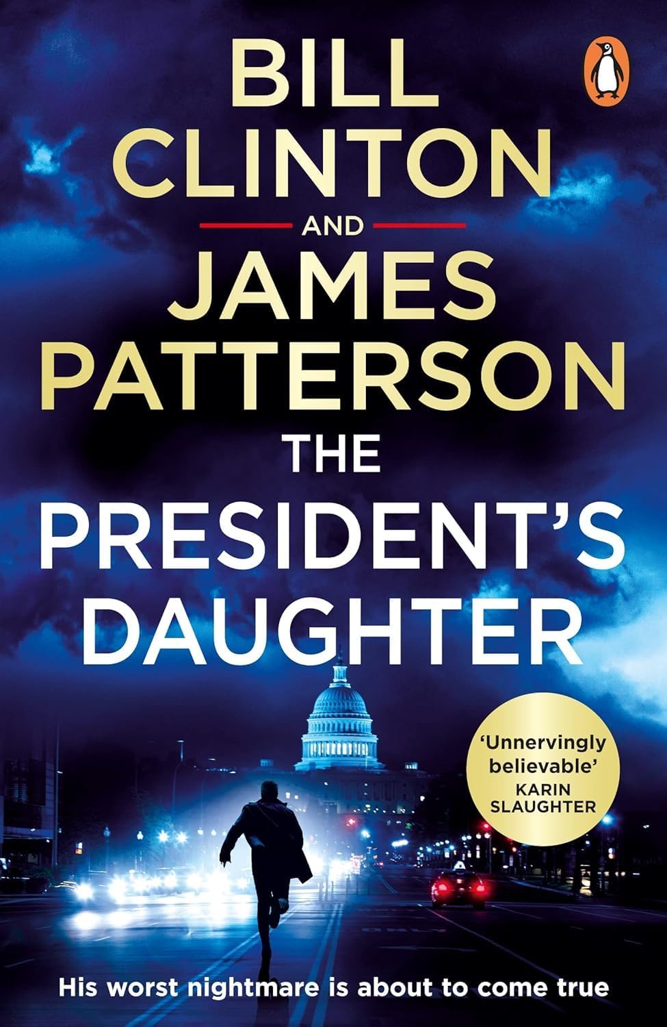 Back cover synopsis and reviews for The President Is Missing and The President's Daughter paperback thriller set