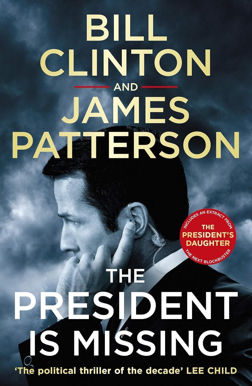 The President Is Missing and The President's Daughter paperback books displayed together as a 2-book thriller collection set