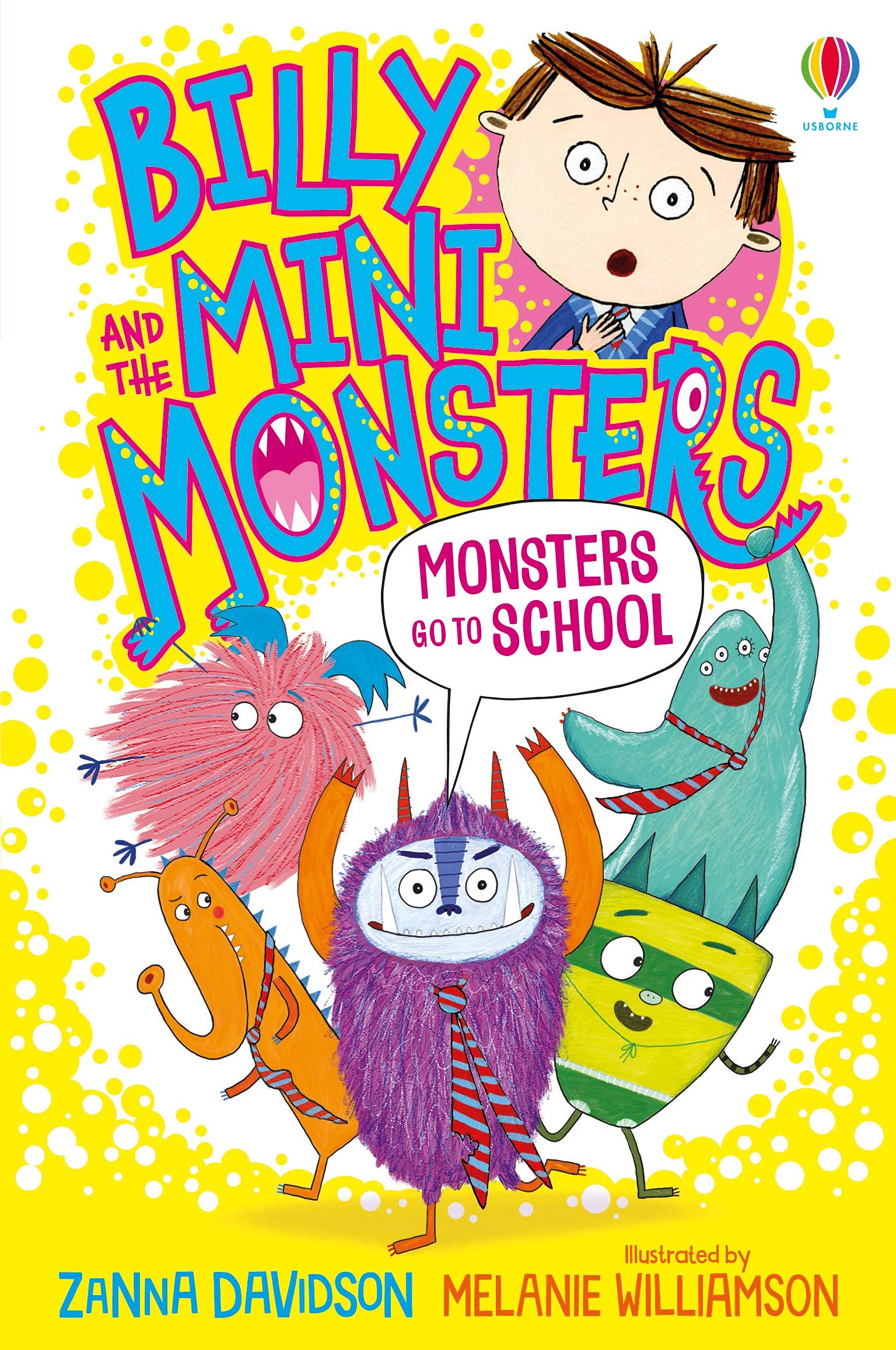 All six Billy and the Mini Monsters paperback covers fanned out together, showing the full 6-book set