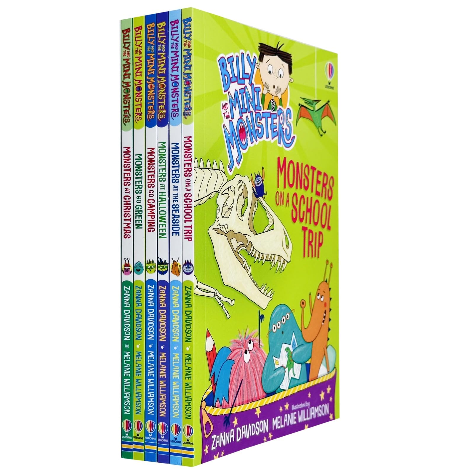 Billy and the Mini Monsters 6 Books Collection Set - additional cover view of the paperback books