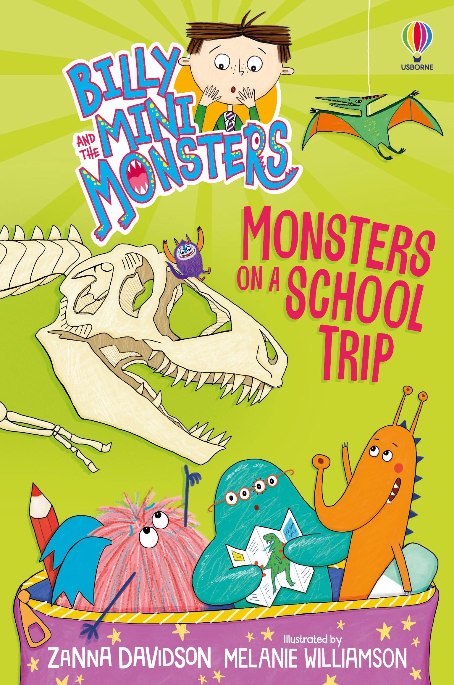 Monsters Go Camping and Monsters at the Seaside paperback covers from the Billy and the Mini Monsters collection