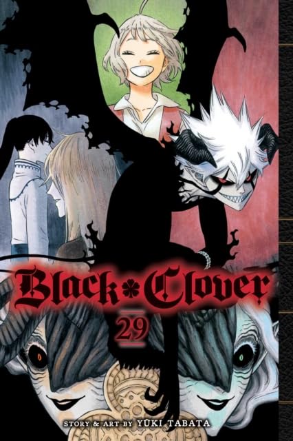 Black Clover manga paperback back cover with series summary and Yuki Tabata credit