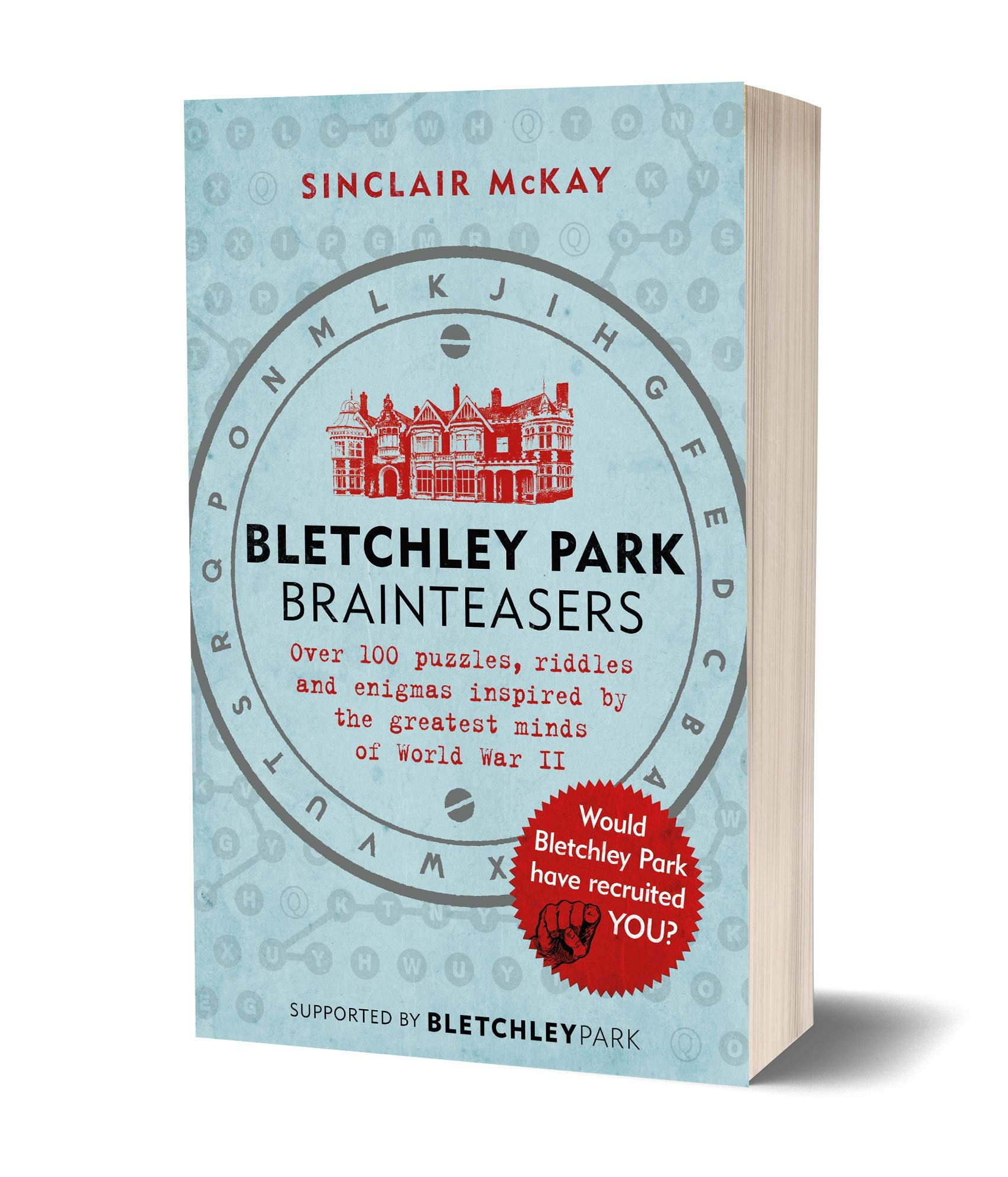 Back cover of the Bletchley Park Brainteasers and Codebreakers of Bletchley Park paperback book set showing synopsis and reviews