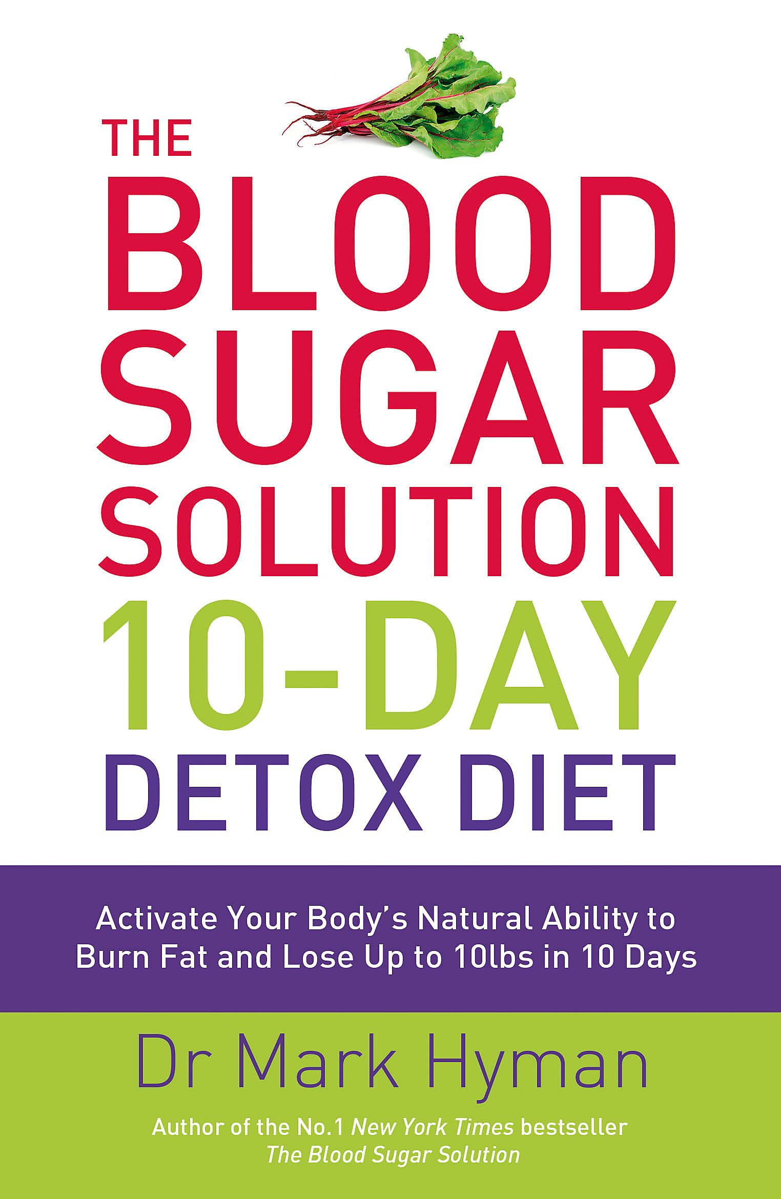 Front cover of The Blood Sugar Solution 10-Day Detox Diet paperback by Dr. Mark Hyman, yellow cover design