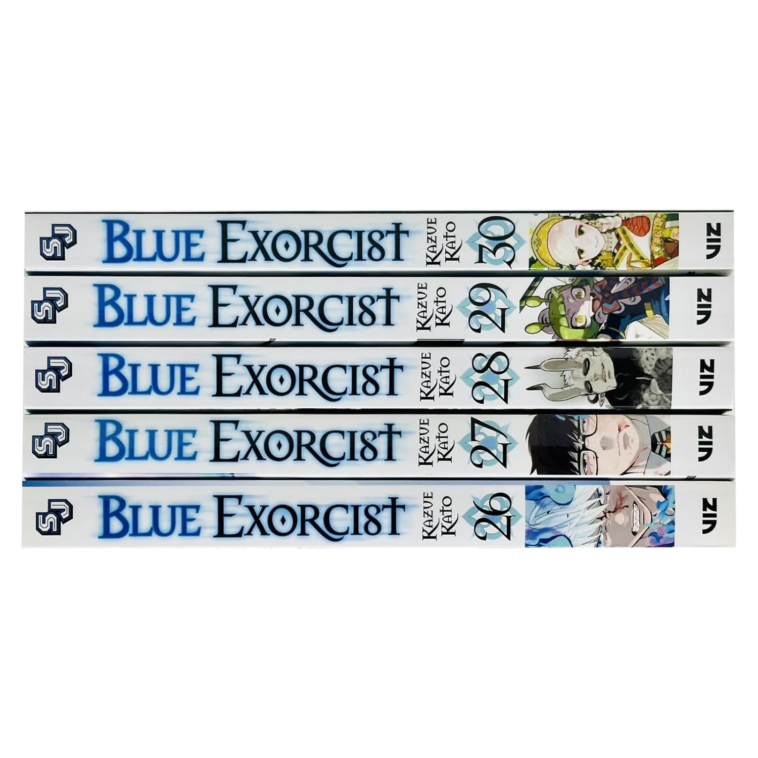 Blue Exorcist manga paperback set by Kazue Kato, additional volume cover from the 5-book collection