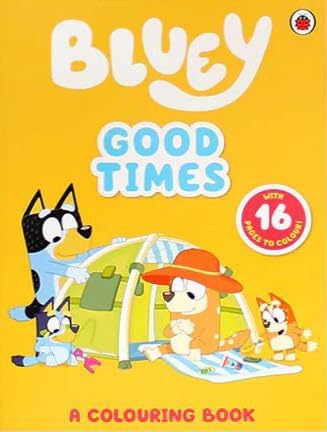 Full Bluey 6-book collection set fanned out displaying all six books and figurines together